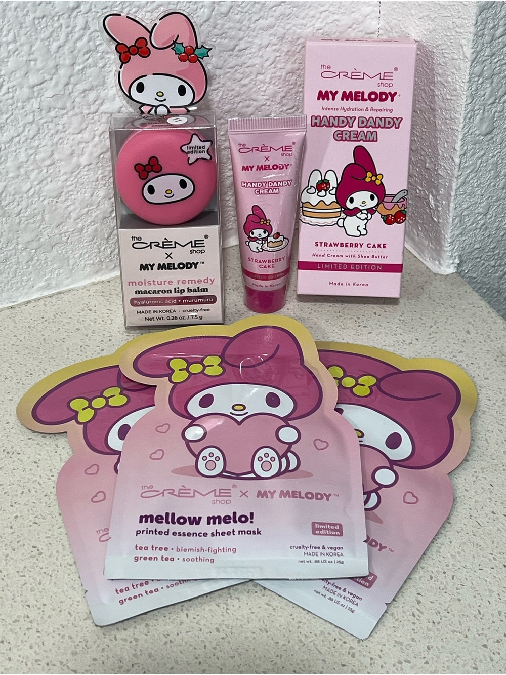 Crème x My Melody Lot of 6 Beauty Items